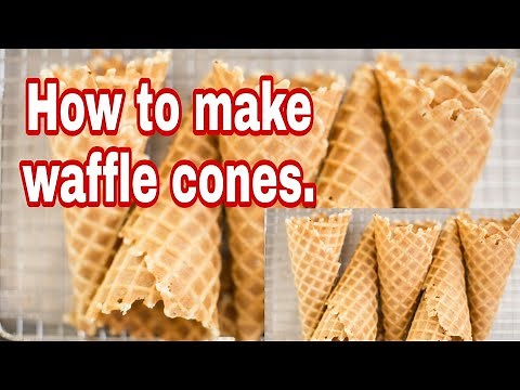 How to make fresh waffle cones