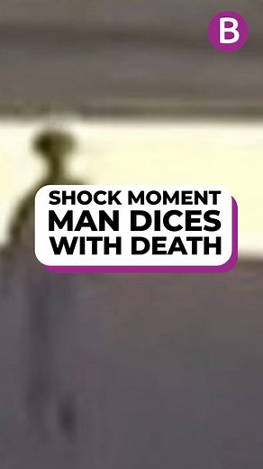 Shock moment man dices with death as he walks across Aston Expressway | Birmingham Live