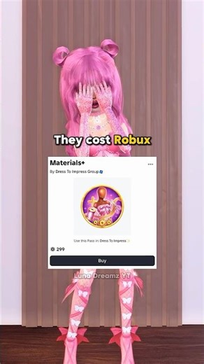 Who can relate? 😭 Are you buying the Materials+ gamepass? 🤔 #dresstoimpress