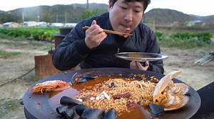 49K views · 1.7K reactions | Spicy Octopus Seafood Ramen Mukbang eating show | Family Mukbang | Facebook