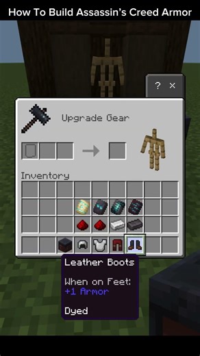 How To Build Assassin’s Creed Armor 🔪 🏴‍☠️ #minecraft #shorts #foryou #assassinscreed