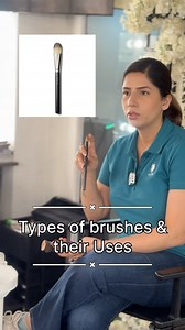Types of Brushes & their uses ✨❤️ #gracesalons #makeupbrushes #makeupartist | Grace Salons & Makeup Artist