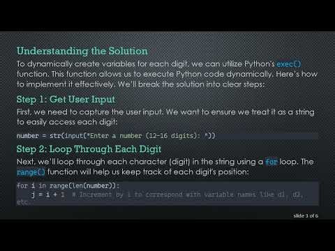 Incrementing Variables Dynamically in Python: A Guide to Handling User Input