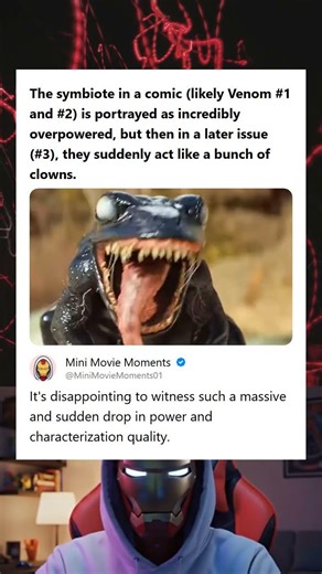 Symbiote Characters Power Level Drops from Overpowered to Comedic Clowns