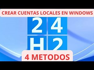 Cómo CREAR cuentas locales en Windows 11 24H2