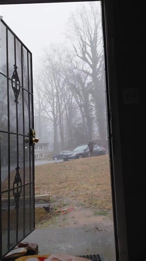 Hilarious Shower Time Fail: Left Keys in the Rain