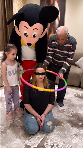 لعبه التحذير مع ميكي وجدو وماما 🤣