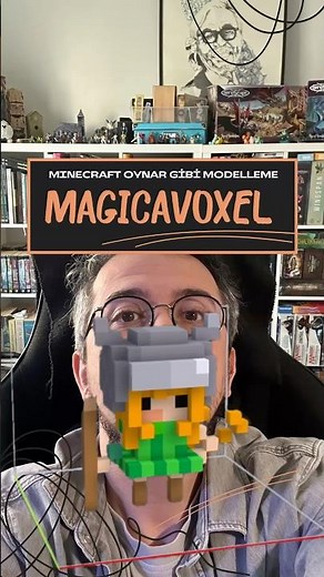 Minecraft oynar gibi 3d modelleme programı: Magicavoxel #oyunsektörü #modelleme #minecraft