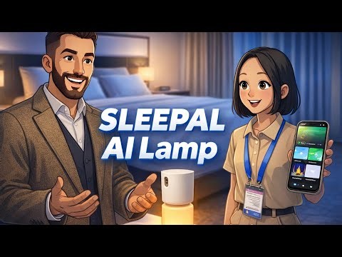 SLEEPAL AI Lamp - Best of CES 2026 - elegant, contact-free sleep intelligence system