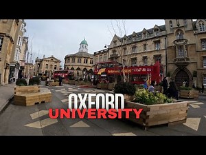 [4K] Oxford University Walking Tour | Ancient University | Oxford City