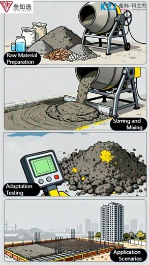 Four Steps of Commercial Concrete Production