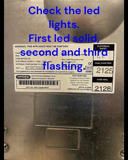 Potterton Promax, Dry Fire, Low pressure, This video is for GAS SAFE ENGINEERS, step by step repair