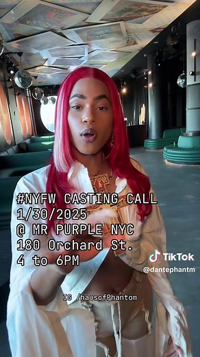 Join the New York Fashion Week Casting Call with Dante Phantom