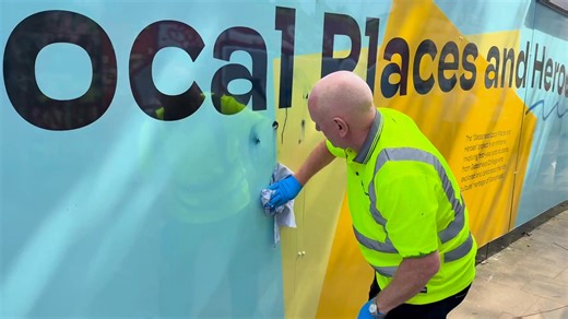 Our graffiti team work tirelessly every day to remove graffiti from across the borough. 🧹 In 2025, we responded to 2,477 reports of graffiti - working quickly to remove vandalism and restore our shared spaces.🧽 Graffiti is illegal and can lead to us issuing a fixed penalty notice if you're caught. ⚠ If you spot graffiti or damaged street furniture, please report it so we can tackle it as quickly as possible. #100WaysWeHelp #NotJustBins | Gateshead Council