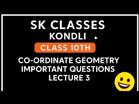 Coordinate geometry important questions lecture 3 #cbse2025#education