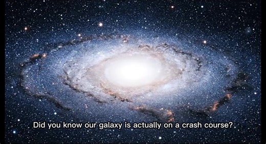 The Milky Way is on a collision course with Andromeda 🌌🚀 In 4 billion years, a new super-galaxy will be born. Would you want to see it? #didyouknow #space #galaxy #milkyway #andromeda