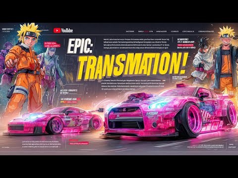 "Naruto & Characters Transform Into Cars! | Epic Anime Morph!"