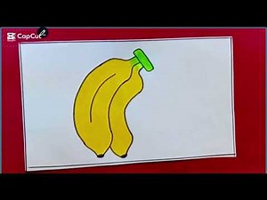 How to Draw a Banana 🍌 | Simple Banana Drawing Tutorial