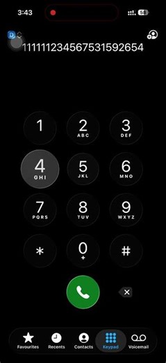 iPhone Keypad 1M