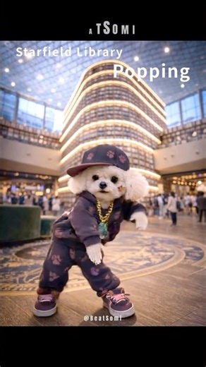 팝핀댄스 챌린지 📚 코엑스 별마당도서관 | Starfield Library, Seoul Popping Dance 🇰🇷 #비트소미 #seoul #팝핀