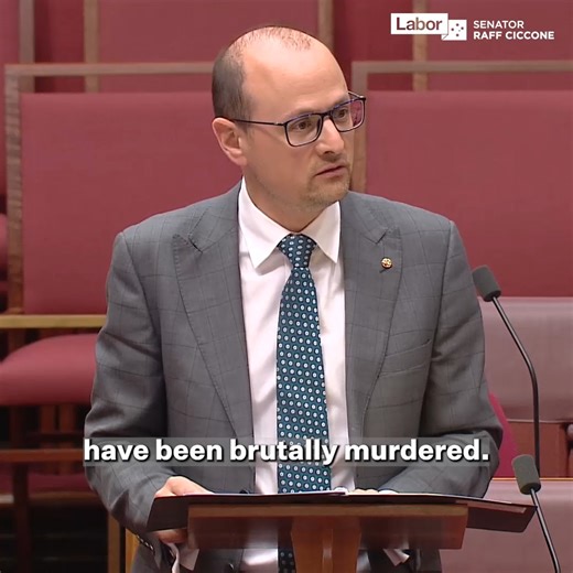 Senator Raff Ciccone on Instagram: "Australia stands with the people of Iran in condemning the regime's brutal repression of peaceful protests and its denial of basic human rights. In the Senate, I called out these actions and endorsed the Australian Government's targeted sanctions on those responsible, including individuals and entities linked directly to the IRGC. The Albanese Government recognises the courage, grief and advocacy of the Iranian people – including those in Australia – and will