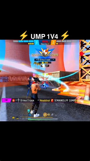 UMP 1v4 😈 | 99% Headshot | Amor No Pra | Free Fire
