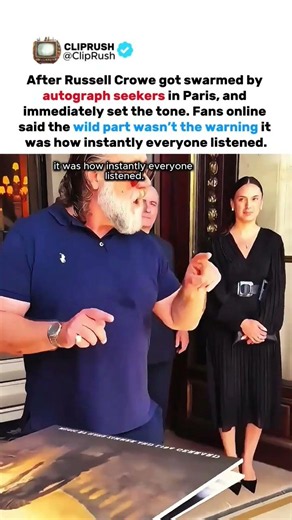 One sentence changed the whole crowd instantly 😳 #russellcrowe