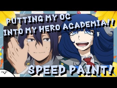 Drawing my oc in the latest season of My Hero Academia!🌊 ~speed paint ~