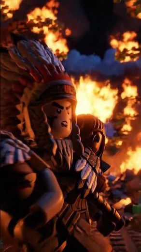 LEGO Tribes at War ⚔️ | The Battle of the Sacred Plains | Ancient Native Indian LEGO Story #Shorts