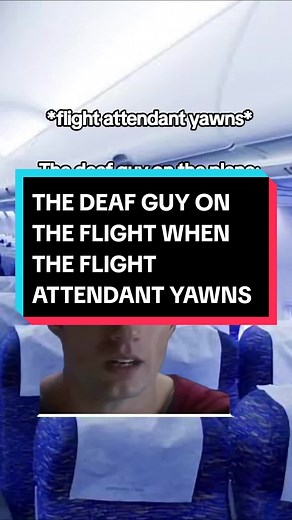 Funny Flight Attendant Yawns Meme