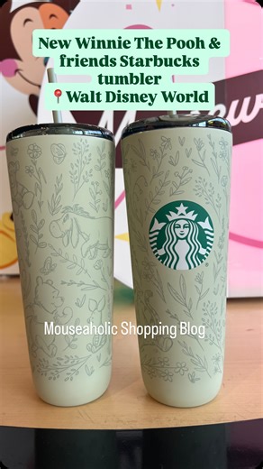 New Disney x Starbucks Winnie The Pooh and friends tumbler🤍 📍Walt Disney World #disneymerch | #starbucks | #waltdisneyworld | #winniethepooh | #disney Thanks @thebewitchedshoppers for 📸 | Mouseaholic Shopping Blog