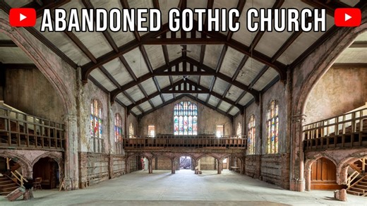 Exploring an abandoned Gothic church and Hollywood movie set