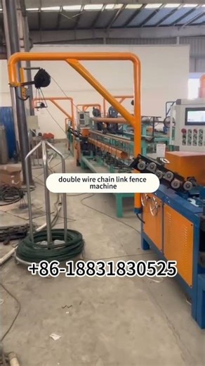 PVC Double-Wire Chain Link Fence Machine /Double Wire Chain Link Fence Making Machine China Factory