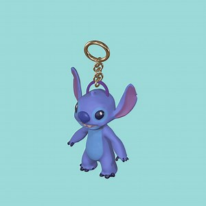 stitch from lilo & stitch keychain and figure