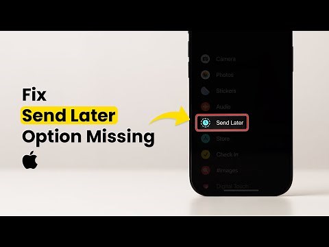 How To Fix Send Later Option Missing For iPhone Messages?