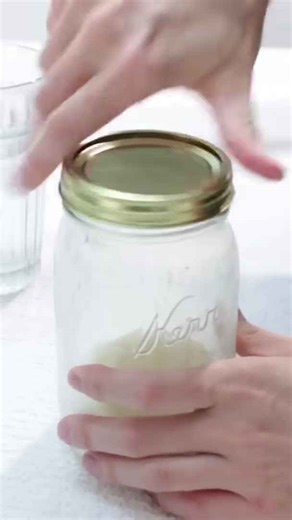 Homemade butter in a jar #shorts