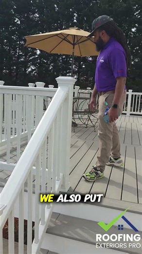 Roofing Exteriors Pro Trex Deck Build #kernersville #northcarolina