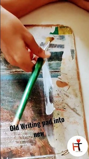 Diy Old Writing Pad to new 😱 #shorts #diyideas#kidsactivities #acrylicpainting #bestfromwaste
