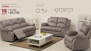 1.3K views · 64 reactions | Gone are the days of fighting over the best seat! 拾 The outstanding comfort of our fabulously padded, Collins power recliner set will help you relax in style and accommodate everyone in the family 殺 ️ | Teak World | Facebook
