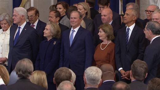 Former presidents and vice presidents introduced at Trump’s inauguration