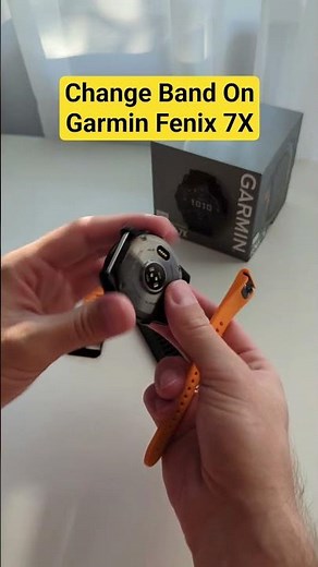 How to change band or strap on Garmin Fenix 7X #garmin #howto #smartwatch