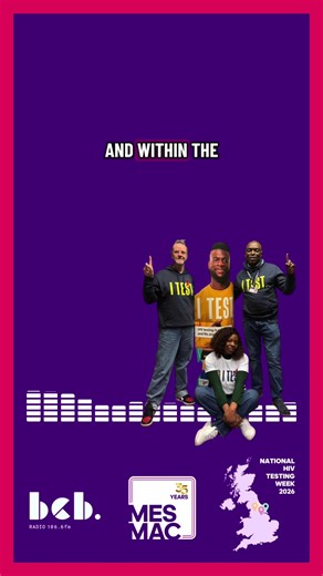 We’re looking ahead to National HIV Testing Week next week, and John from the Bradford team has been on BCB Radio to chat about why we should be thinking about HIV testing in 2026 Catch the full interview on their website ✨ #Bradford #NationalHIVTestingWeek #TestingItOut #MESMACHIVTestingWeek