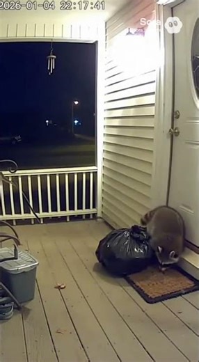 Exploding raccoon caught on camera #youtubeshorts #funny #animals