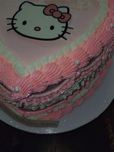 hello kitty heart cake 😍