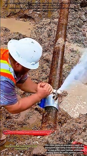 Emergency Pipe Leak Repair Using Clamp System