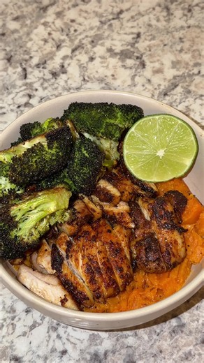 High-Protein Sweet Potato Chicken Bowl Recipe (Serves 2)