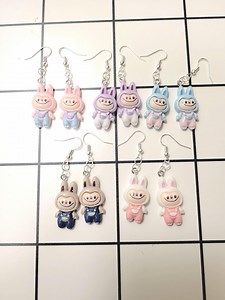 Kawaii Rabbit Monster Dangle Earrings: Fun Animal Jewelry - Etsy