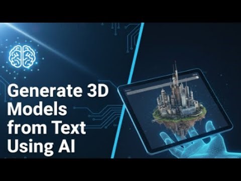 Generate 3D Models from Text Using AI | Full Step-by-Step Demo #3dai #ai3d #ai3dmodel