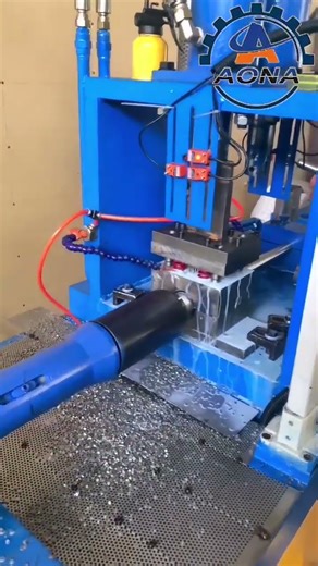 CNC Rotary Tube Punching in Action | Exhaust Pipe Production #CNCRotaryTubePunching #punchingmachine