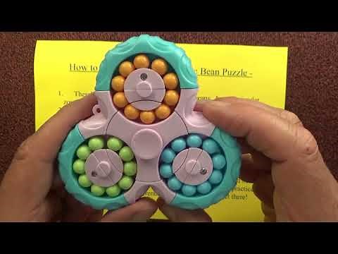 How to Solve the Rotating Magic Bean Puzzle - Solving the 3 in 1 Puzzle - Step by Step Tutorial